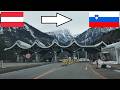 Austria Slovenia Crossing The Border By Car