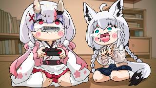 Nakiri Ayame is an exorcist who uses a harmonica.[Shirakami Fubuki][Animated Hololive/Eng sub]