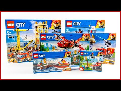 COMPILATION LEGO CITY All Fire Brigade 2019 sets Speed Build for Collectors