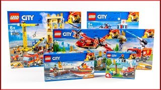 COMPILATION LEGO CITY All Fire Brigade 2019 sets  Construction Toy - UNBOXING by Brick Builder