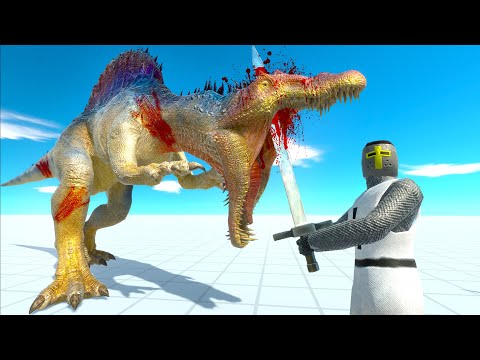 HOW MANY KNIGHTS & SPARTANS NEED TO TAKE DOWN A SPINOSAURUS