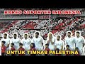 LUAR BIASA Sambutan Suporter Indonesia Untuk Timnas Palestina Di Stadion GBT Surabaya