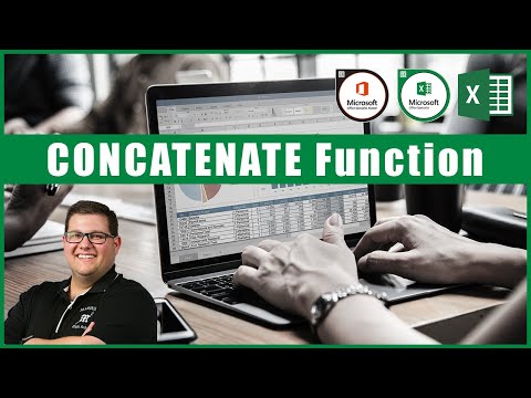 Excel 2016 Exam 77-727 - CONCATENATE Function