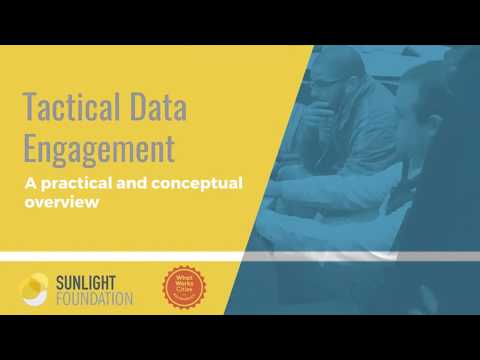 "A Guide to Tactical Data Engagement" kickoff webinar