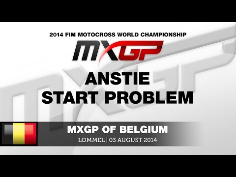 MXGP of Belgium 2014 Max Anstie Start Problem - Motocross
