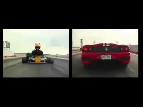 Go Kart vs Ferrari 360 Challenge Stradale
