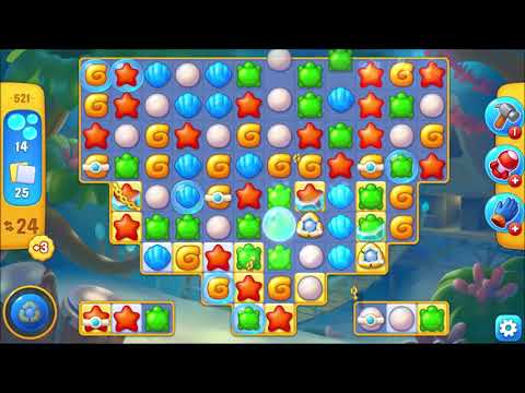 Fishdom Level 521 walkthrough #fishdom #gaming