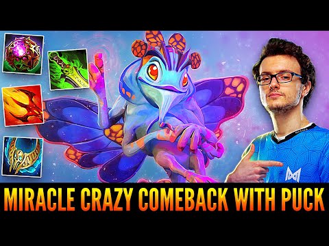 👉 Thats Why MIRACLE Is A Legend - Insane Puck Gameplay And Almost Impossible Comeback
