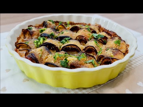 INVOLTINI DI MELANZANE AL FORNO BUONISSIMI UNO TIRA L'ALTRO - RICETTA GOLOSA SENZA FRIGGERE