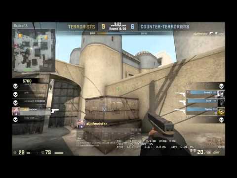 Counter Strike Global Offensive | 5on1 glock clutch