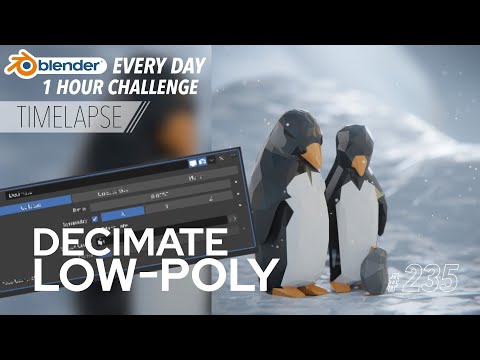 Make a Low-Poly Scene from a High-Poly One - Blender Every Day #235