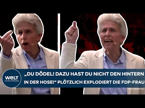 Video Thumbnail: DÜSSELDORF: "Du Dödel! Dazu hast du nicht den Hintern in der Hose" Plötzlich explodiert die FDP-Frau