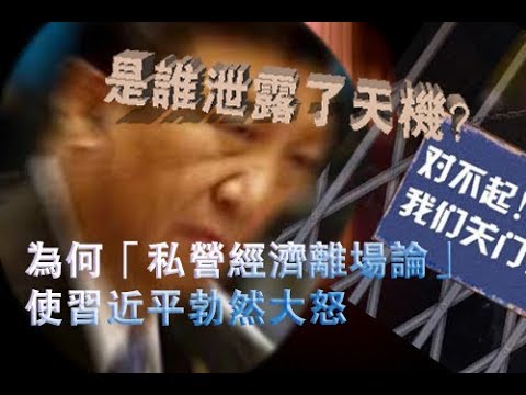 “私营经济离场论”使习近平大怒 是谁泄露了天机？ 