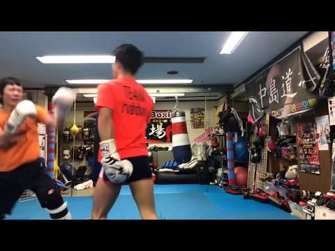 キックボクシング スパーリング 深夜練習 中島道場