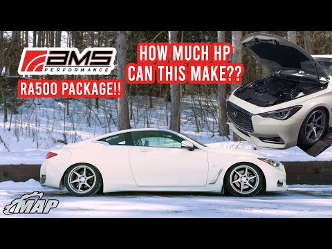 RA500 Q60 AMS Downpipe Install (PLUS TUNING, BURNOUTS, AND MORE!!)