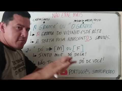 Dica de Português - A/O grama  / Dó - Railke Prazeres