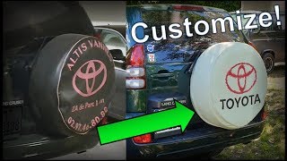 Paint 4x4 Vinyl Spare Wheel Covers
