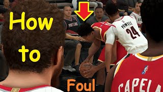 NBA 2k22 how to foul
