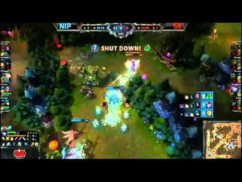 NIP Bjergsen Ahri VS SK Ocelote Orianna Highlights   EU LCS W4D1 Summer 2013 MUST SEE