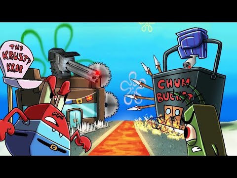 Krusty Krab Vs Chum Bucket ~ Android Gameplay.
