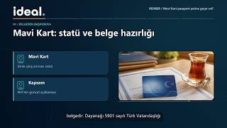 Mavi Kart: statü ve belge hazırlığı | İdeal Tercüme