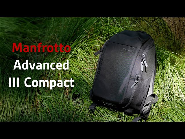 Vídeo relacionado con Manfrotto Advanced Compact III Mochila I para Cámara y Portátil, Mochila para Cámara sin Espejo con Objetivos, con Divisores Acolchados Intercambiables y Accesorio para Trípode