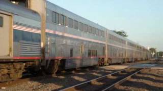 preview picture of video 'Amtrak #4 Hutchinson Kansas 07-18-2010'