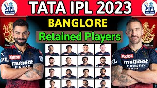 IPL 2023- Royal Challengers Bangalore Retained Players 2023 | RCB Squad 2023