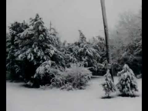 Unusual October Snow Falling in Montgomery County PA