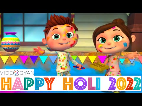 Aayee Holi Re - Holi Song 2022 | होली 2022 | Videogyan Hindi Rhymes | Holi Songs For Kids
