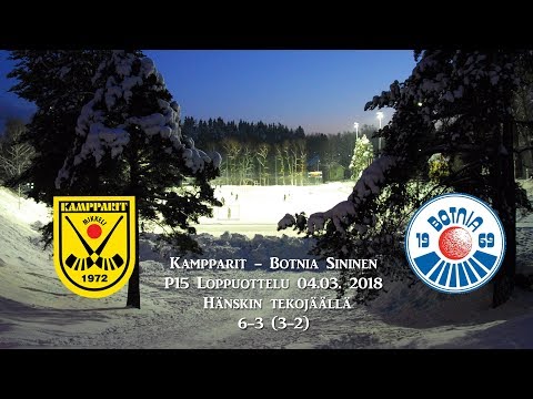 P15 SM-loppuottelu Kampparit Musta - Botnia Sininen 04.03.2016