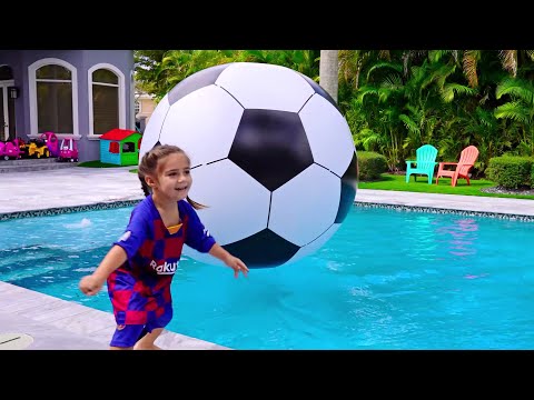 Mia and Stacy in a Fun Story About a Soccer Ball