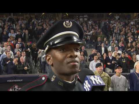 "God Bless America," SSG Jeremy Gaynor, Yankees ALCS Game 3 | West Point Band