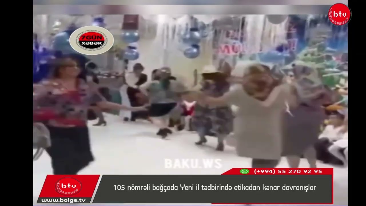 105 nömrəli bağçada Yeni il tədbirində etikadan kənar davranışlar
