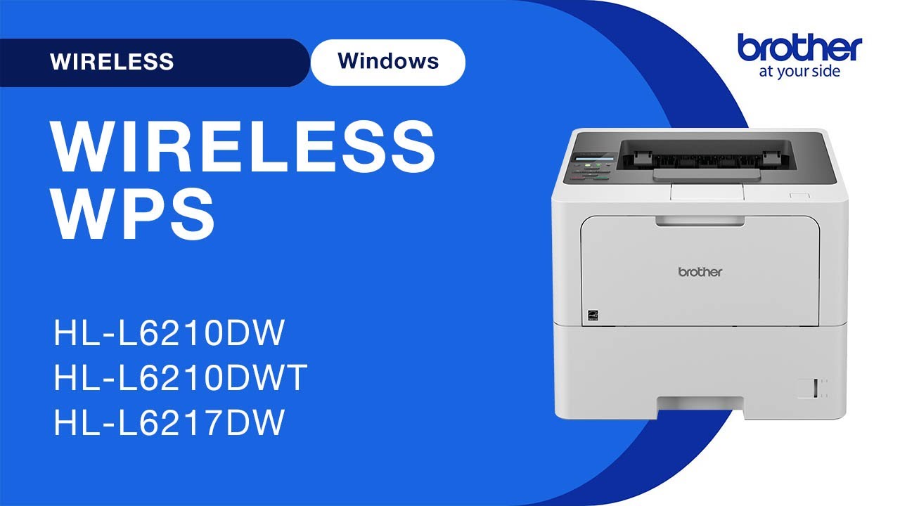 HLL6210DW set up wireless with WPS - Windows