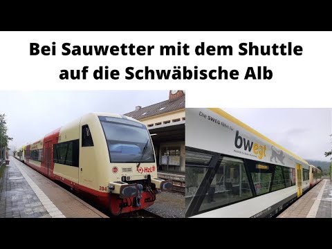 Bei Sauwetter mit dem Shuttle auf die Schwäbische Alb (Führerstandsmitfahrt)