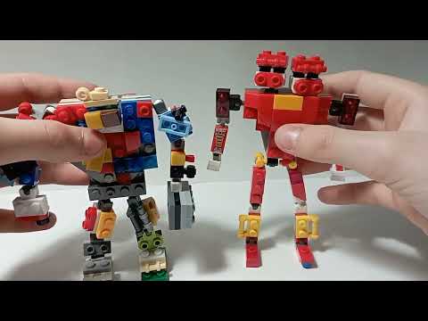 четыре робота из фильма живая сталь из Лего
