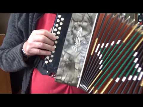 SUPREMA 8 BASS diatonic button accordion green marble look key C/F made in Italy