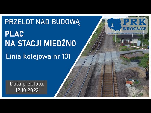 Przelot nad budową lk 131, plac Miedźno, 12.10.2022