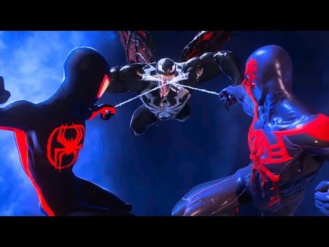 SPIDER-VERSE MILES & Spider-Man 2099 Vs Venom Epic Fight Scene - Marvel's Spider-Man 2 (2023)