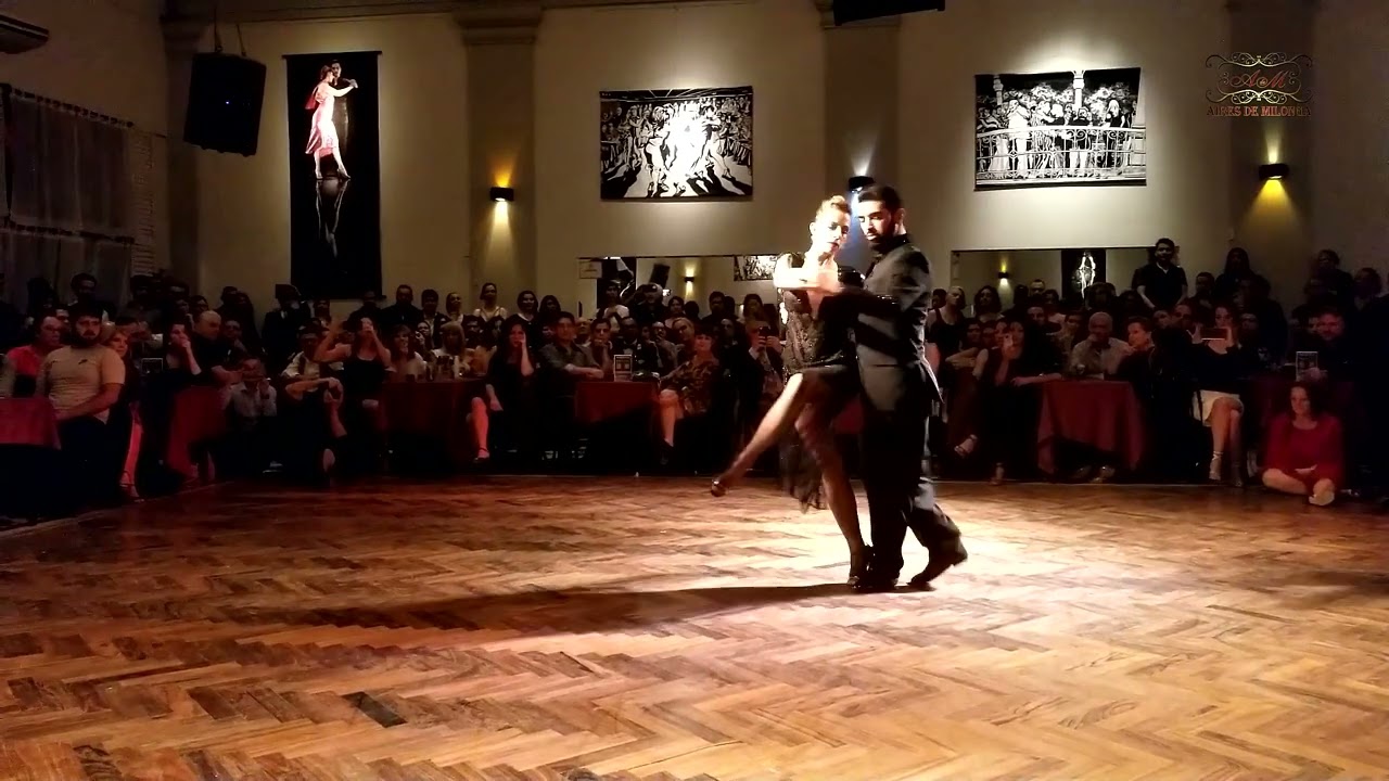 Baile de tango con orquesta, Jimena Hoeffner, Fenando Carrasco, Los Herederos del Compás