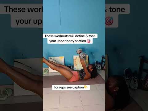 Upperbody day at home workout  #unstoppable #upperbodyworkout #bodystrength #tonedbody