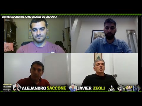 Charla sobre porteros de fútbol con Javier Zeoli y Alejandro Saccone.