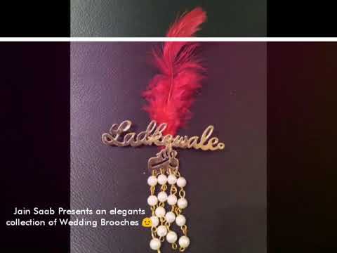 Gold Brooches For Ladkiwale And Ladkewale, Size: 3 Inch