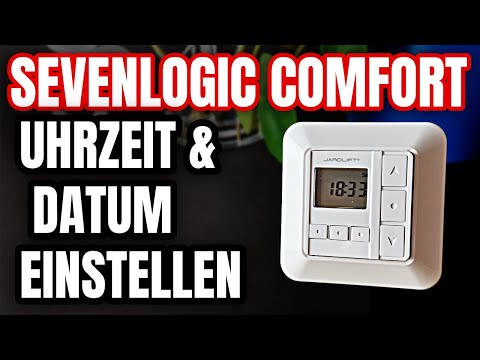 Jarolift Sevenlogic Comfort  Uhrzeit und Datum einstellen