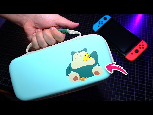Vídeo relacionado con Funda protectora PowerA para Nintendo Switch, Switch Lite y modelo OLED, funda protectora rígida con asa de transporte y almacenamiento para 9 tarjetas de juego, oficial: Pokémon; Sweet Friends