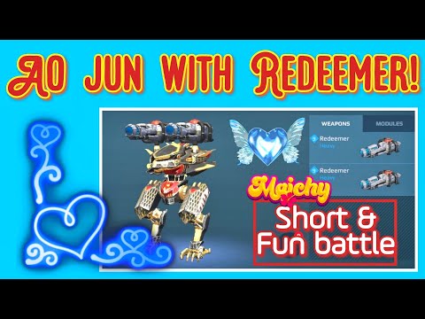 War robots – Ao jun with Redeemer + Short & fun battle! :) WR Gameplay