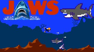 Jaws (NES, 1987) – Full Game Session 🦈🚤🤿