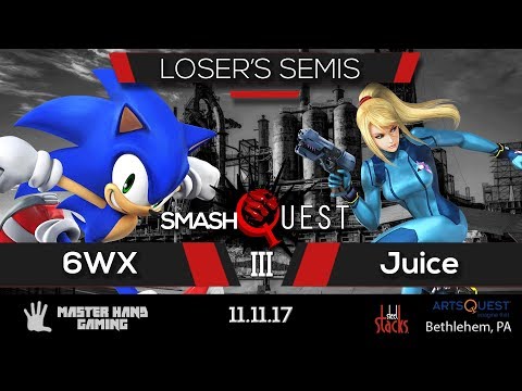 SmashQuest 3 - 6WX (Sonic) vs. Juice (ZSS) - Loser's Semifinals
