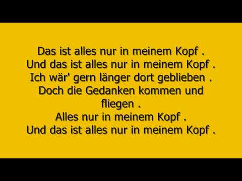 Andreas Bourani - Nur in meinem Kopf  mit Text